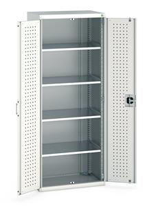 Bott Industial Tool Cupboards with Shelves Bott Perfo Door Cupboard 800Wx525Dx2000mmH - 3 Shelves
